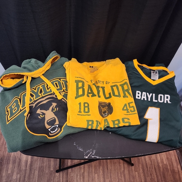 Baylor Bears Russel Athletics Bundle Lot of (3) Size XL Shirt Jersey Hoody - Picture 1 of 12
